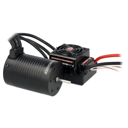 R01250-Combo brushless 1/10 ESC WP 50A - 4P engine 3652 3000KV Robitronic - R01250