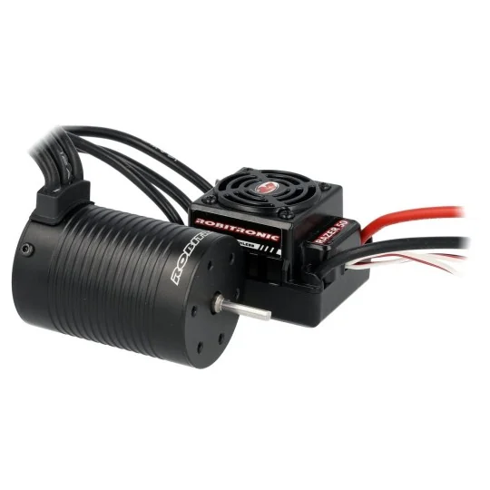 R01250-Combo brushless 1/10 ESC WP 50A - 4P engine 3652 3000KV Robitronic - R01250
