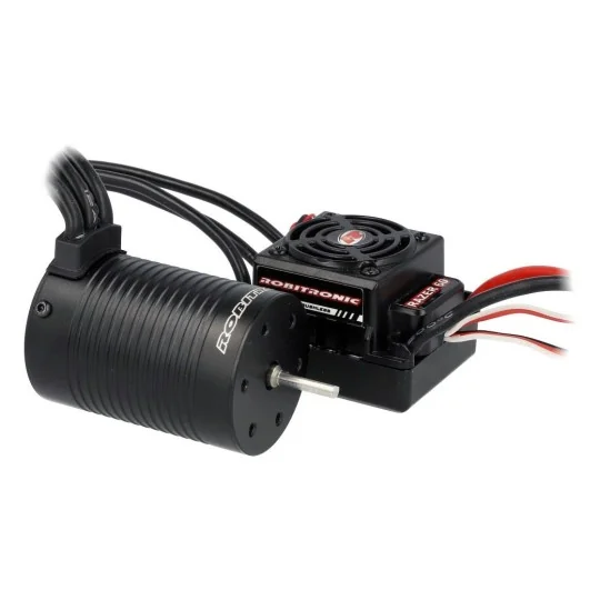 R01253-Combo brushless 1/10 ESC WP 60A - 4P engine 3652 4600KV Robitronic - R01253