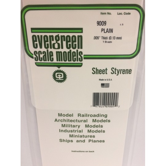 White plate smooth 0.13x150x300mm Ref: 9009 - Evergreen - S1379009 S1379009-Smooth white plate 0.13x150x300mm Ref: 9009 - Evergreen - S1379009