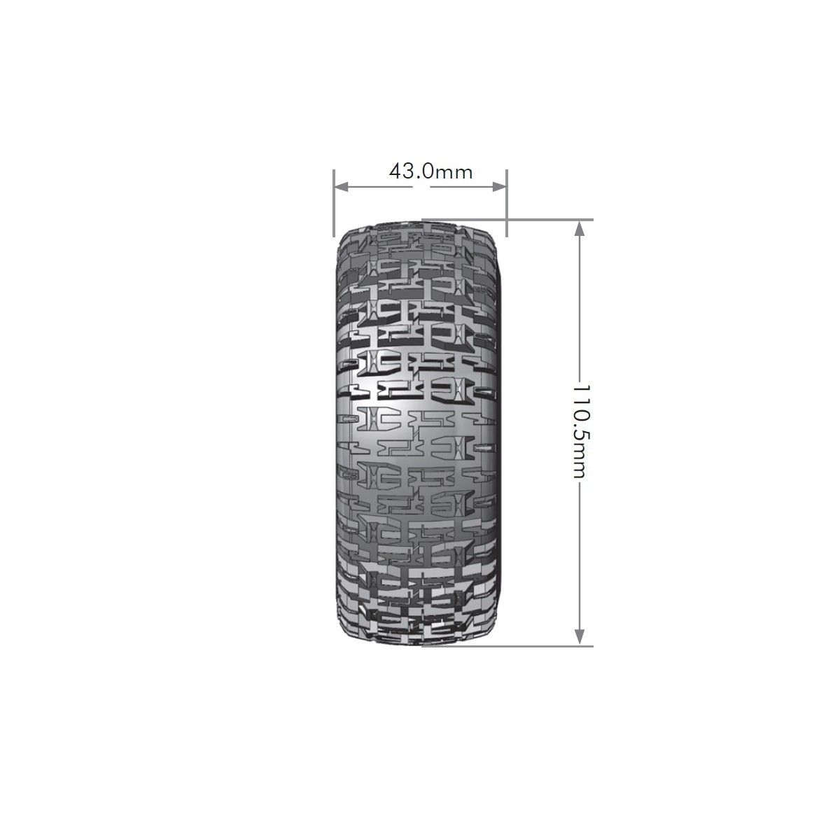 SC-Pioneer tires - Black baton rims 1/10 (x2) Louise RC Louise RC LR-T3148SBTF - 2 SC-Pioneer tires - Black baton rims 1/10 (x2) Louise RC Louise RC LR-T3148SBTF - 2
