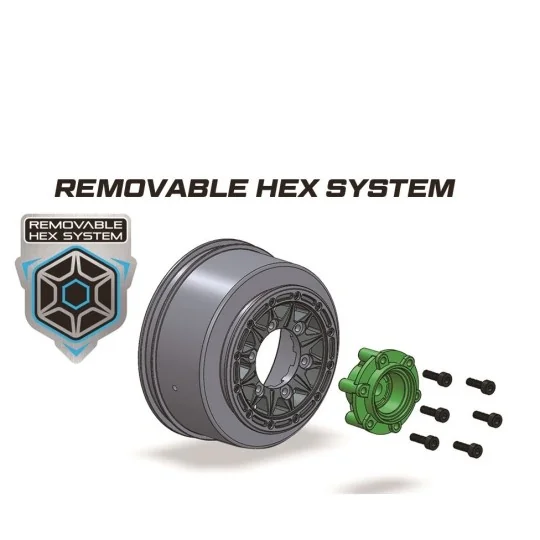 SC-Rocket Tires + Black Stick Rims 1/10 (x2) Louise RC Louise RC L-T3154SBTR - 5 L-T3154SBTR-SC-Rocket Tires + Black Stick Rims 1/10 (x2) Louise RC - L-T3154SBTR