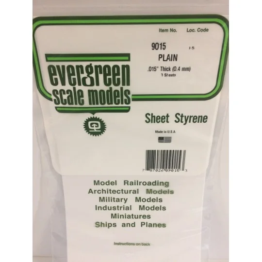 White plate smooth 0.38x150x300mm Ref: 9015 - Evergreen - S1379015 S1379015-Smooth white plate 0.38x150x300mm Ref: 9015 - Evergreen - S1379015