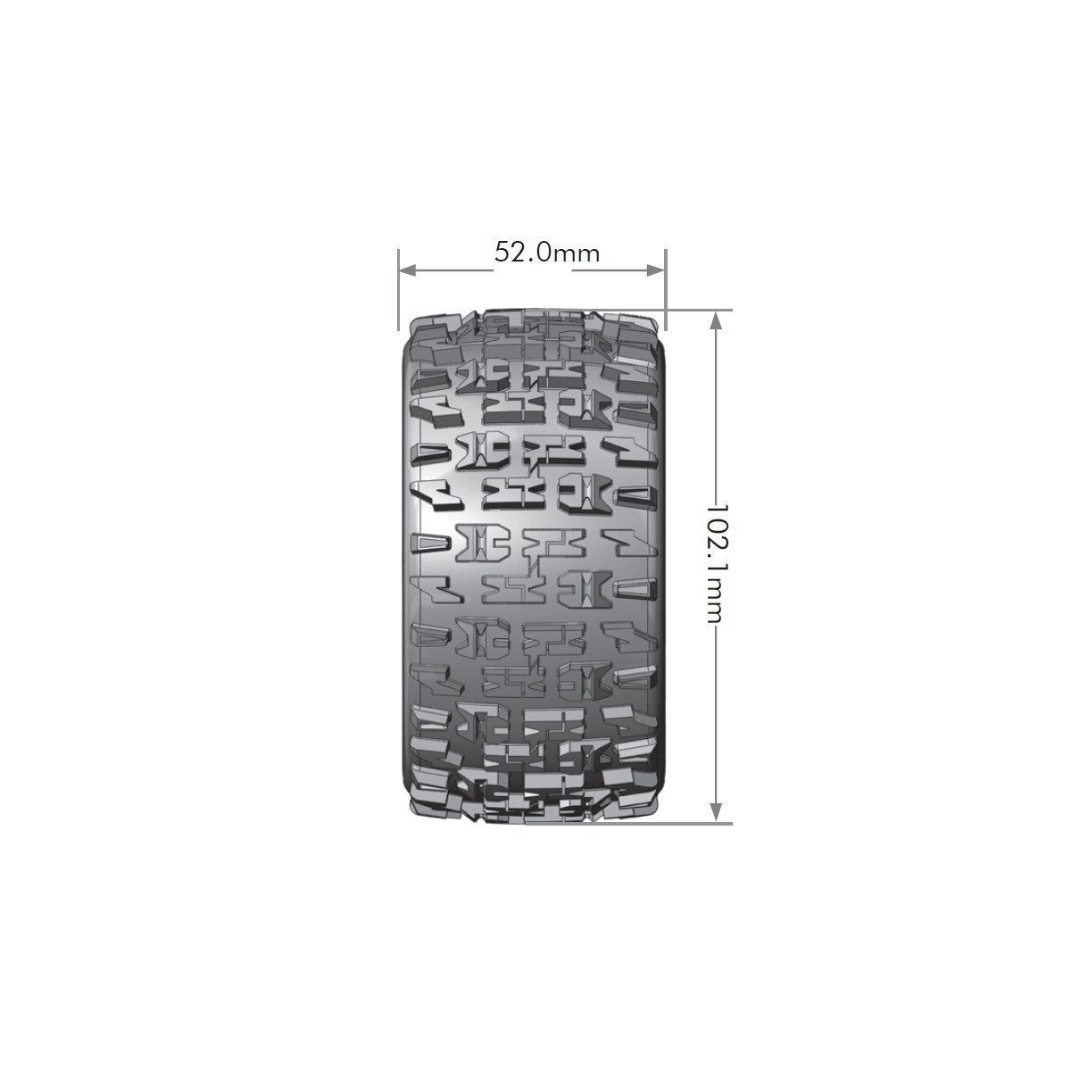 ST-Pioneer tires - Black baton rims 1/10 (x2) Louise RC Louise RC LR-T3227SBH - 2 ST-Pioneer tires - Black baton rims 1/10 (x2) Louise RC Louise RC LR-T3227SBH - 2