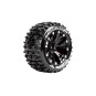 ST-Pioneer tires - Black baton rims 1/10 (x2) Louise RC Louise RC LR-T3227SBH - 1 LR-T3227SBH-ST-Pioneer tires - Black baton rims 1/10 (x2) Louise RC - LR-T3227SBH