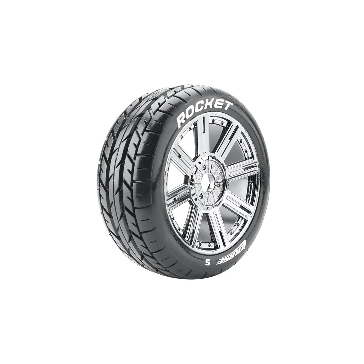 B-Rocket tires - Chrome Black 1/8 (x2) Louise RC Louise RC LR-T3190SBC - 1 B-Rocket tires - Chrome Black 1/8 (x2) Louise RC Louise RC LR-T3190SBC - 1