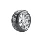 LR-T3190SBC-B-Rocket tires - Chrome Black 1/8 (x2) Louise RC - LR-T3190SBC