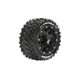 ST-Uphill Tyres + 1/10 Black Rims (x2) Louise RC Louise RC L-T3313SB - 1