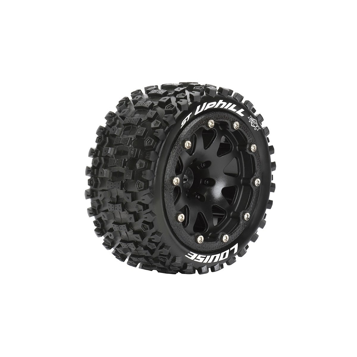 ST-Uphill Tyres + 1/10 Black Rims (x2) Louise RC Louise RC L-T3313SB - 1 ST-Uphill Tyres + 1/10 Black Rims (x2) Louise RC Louise RC L-T3313SB - 1