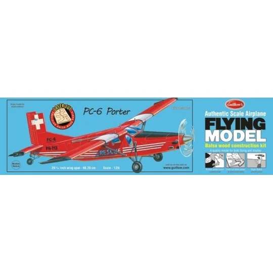 Pilatus PC-6 Porter Guillow's Guillow's S0280304 - 1 S0280304-Pilatus PC-6 Porter Guillow's - S0280304