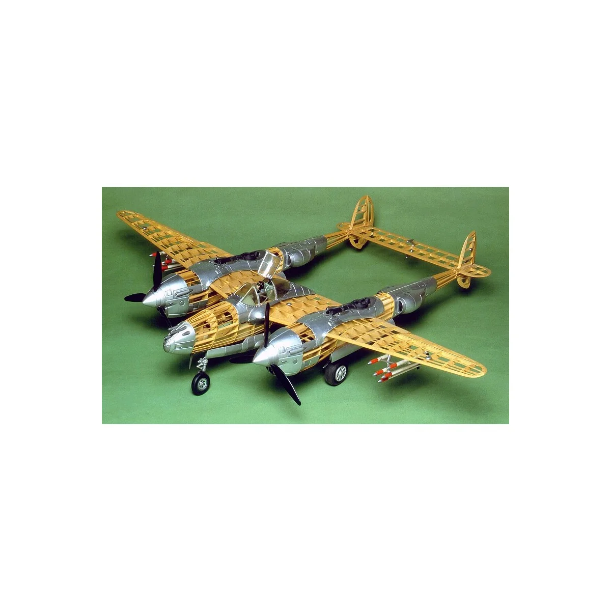 P-38 Lightning 1m Guillow's Guillow's S0282001 - 2