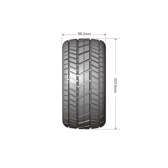 LR-T3295B-X-Rocket Tires + Black Rims Traxxas X-Maxx (x2) Louise RC - LR-T3295B