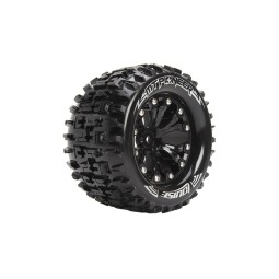 MT-Pioneer Tires + Black 2.8" 1/10 (x2) Louise RC Rims Louise RC L-T3202SB - 1