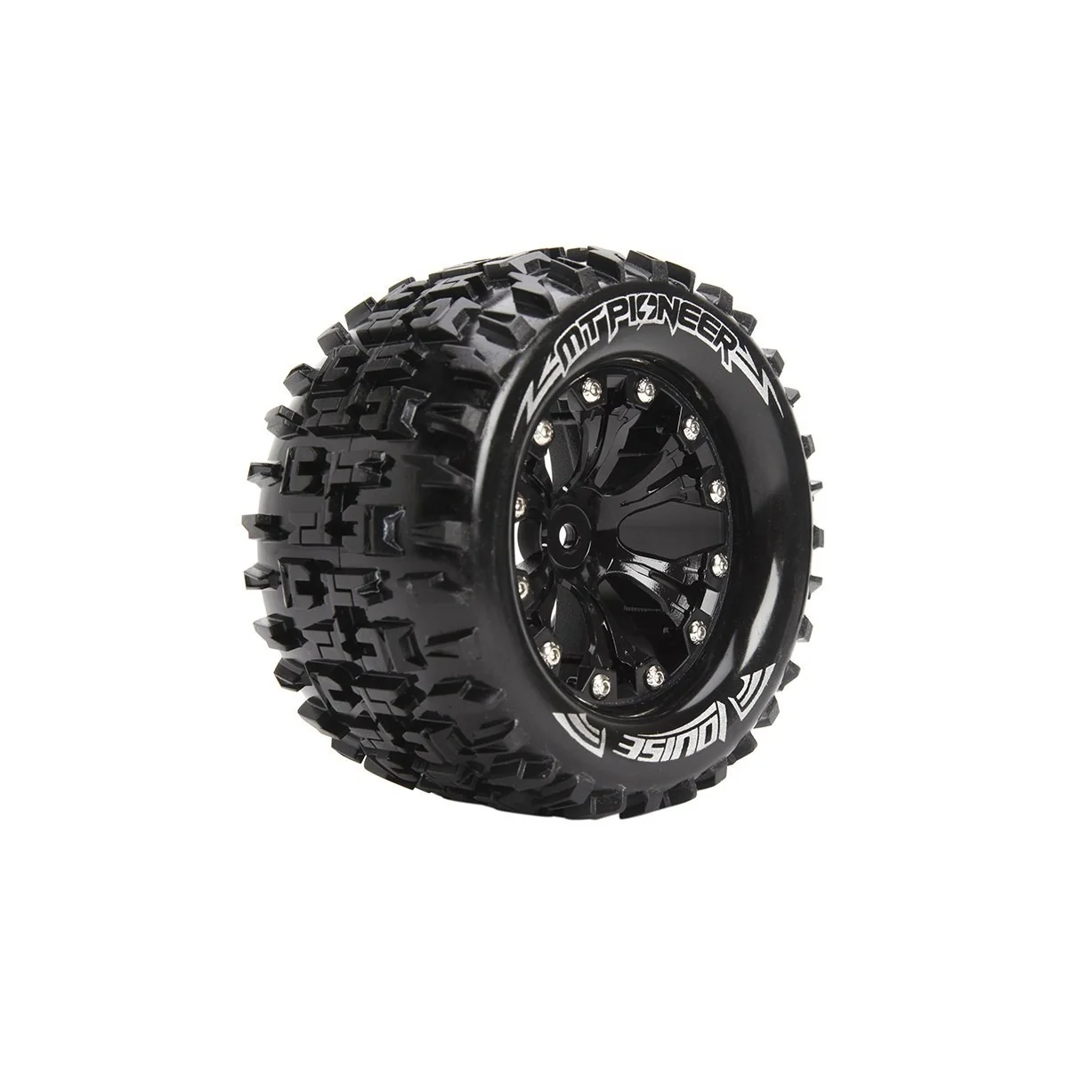 Pneus MT-Pioneer + Jantes Noir 2.8" 1/10 (x2) Louise RC Louise RC L-T3202SB - 1 Pneus MT-Pioneer + Jantes Noir 2.8" 1/10 (x2) Louise RC Louise RC L-T3202SB - 1