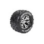 MT-Spider Tires - Chrome Rims 2.8" 1/10 (x2) Louise RC Louise RC LR-T3203SCH - 1 LR-T3203SCH-MT-Spider Tires - Chrome Rims 2.8" 1/10 (x2) Louise RC - LR-T3203SCH