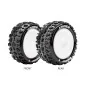 E-Spider Tires - Rear White Rims 1/10 (x2) Louise RC Louise RC LR-T3200SWKR - 1 LR-T3200SWKR-E-Spider Tires - Rear White Rims 1/10 (x2) Louise RC - LR-T3200SWKR