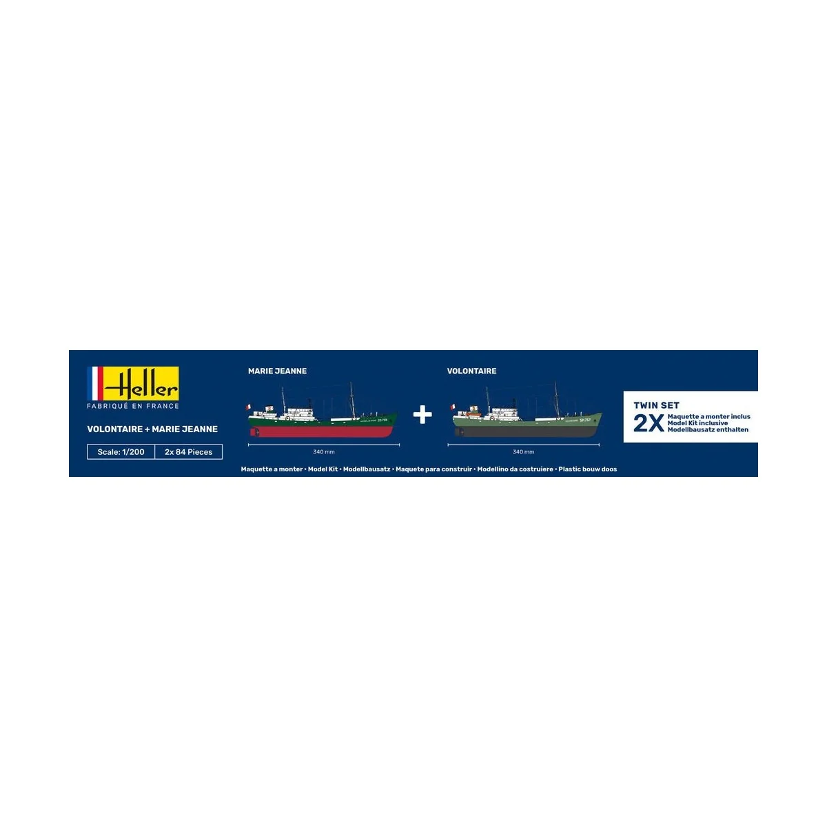 Boat Box - Marie Jeanne 1/200 Heller Heller 85604 - 4