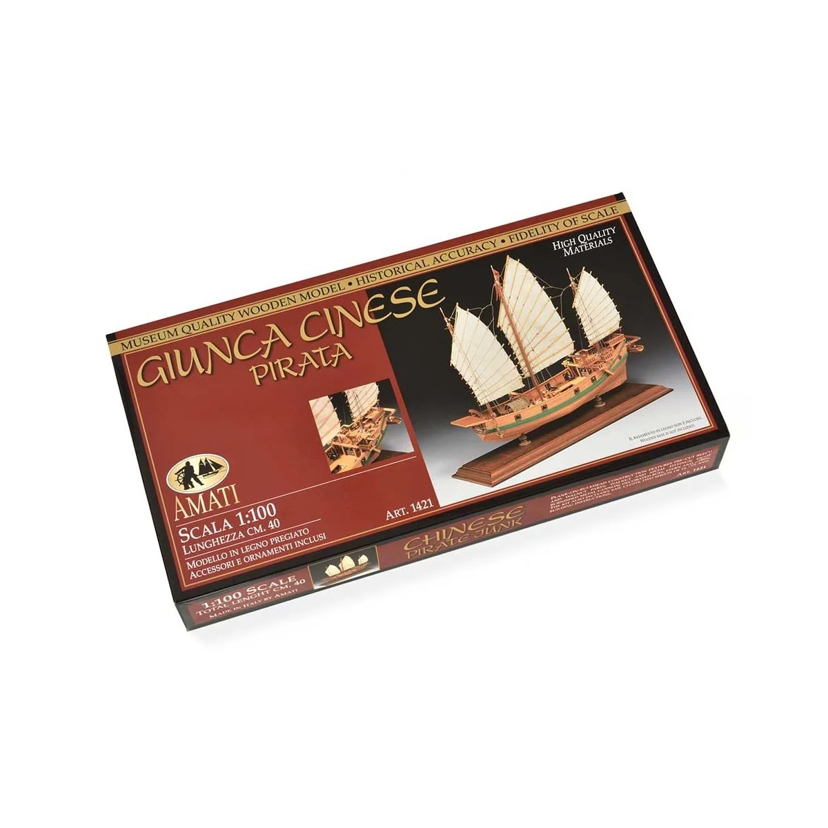 Jonque Pirate Chinoise 1/100 bateau en bois Amati Amati 1421 - 2 Jonque Pirate Chinoise 1/100 bateau en bois Amati Amati 1421 - 2