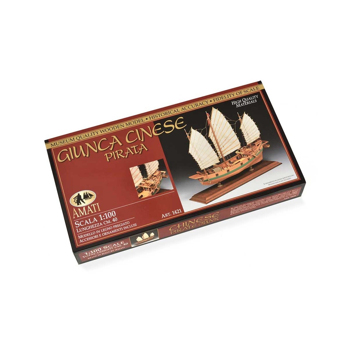 Jonque Pirate Chinese 1/100 wooden boat Amati Amati 1421 - 2 Jonque Pirate Chinese 1/100 wooden boat Amati Amati 1421 - 2