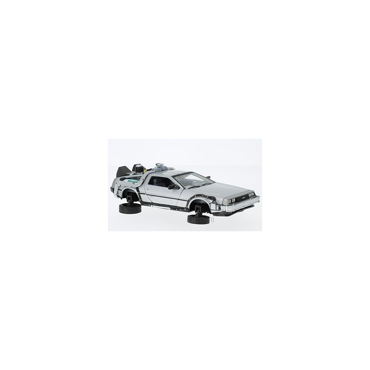 Voiture DMC DeLorean Time Machine "Retour  Vers Le Futur II" version volante 1/24 Welly  22441FV-GW - 1