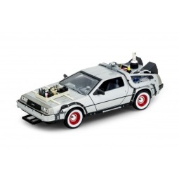 Voiture DMC DeLorean Time Machine "Retour Vers Le Futur III" 1/24 Welly 22444W - 1