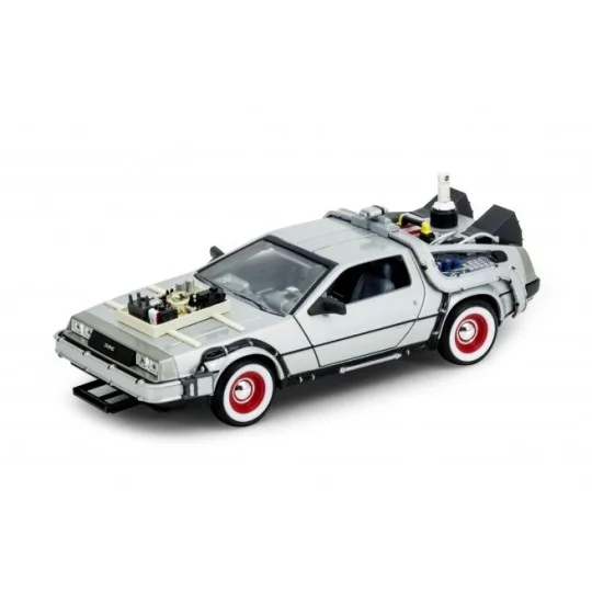DMC DeLorean Time Machine "Back to the Future III" 1/24 Welly 22444W - 1 22444W-DMC DeLorean Time Machine "Back to the Future III" 1/24 Welly - 22444W