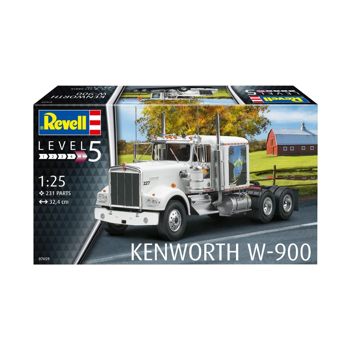 American Kenworth W-900 1/25 Revell Truck Revell 07659 - 7 American Kenworth W-900 1/25 Revell Truck Revell 07659 - 7