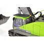 CY1593-Pelleteuse RC vert godet et cabine métal, haute puissance, 1/14 2.4Ghz - HuiNa - CY1593