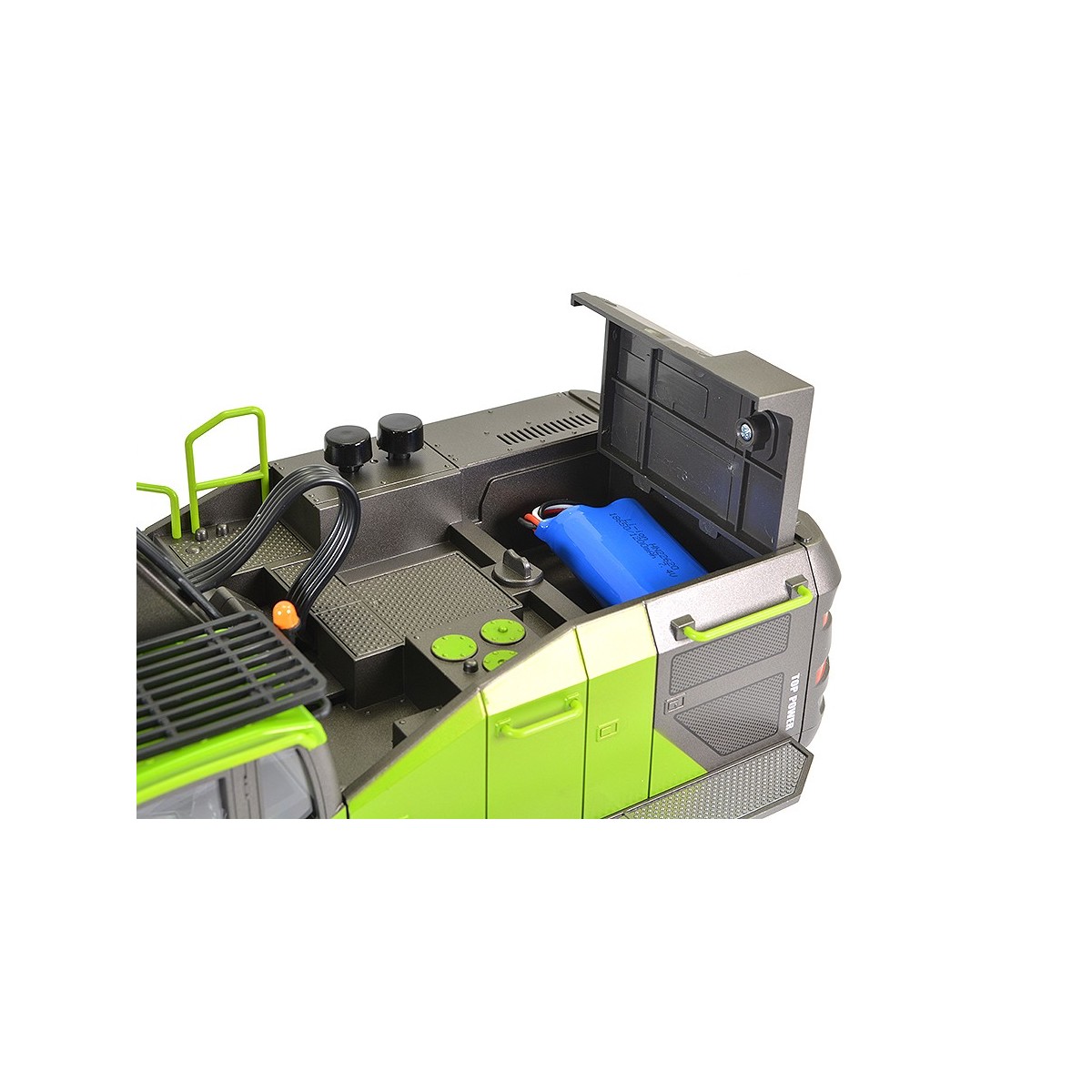 RC pellet green bucket and metal cabin, high power, 1/14 2.4Ghz - HuiNa HuiNa Toys CY1593 - 11