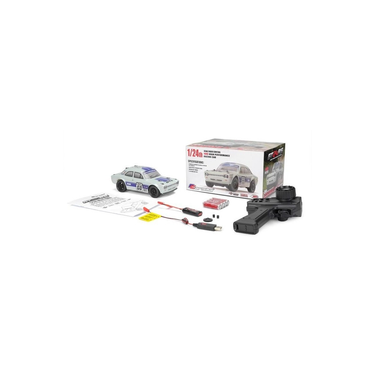 GT24RS Brushless 4x4 Ford Escort 1/24 RTR Carisma Carisma 80468 - 7 GT24RS Brushless 4x4 Ford Escort 1/24 RTR Carisma Carisma 80468 - 7