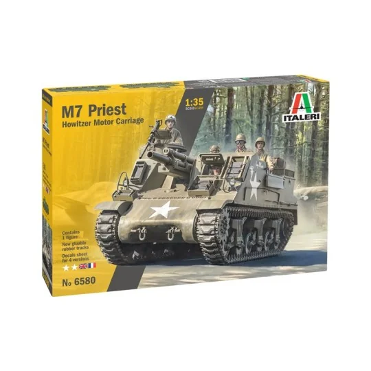 M7 Priest Gun Motor Carriage 1/35 Italeri Italeri I6580 - 2 I6580-M7 Priest Gun Motor Carriage 1/35 Italeri - I6580