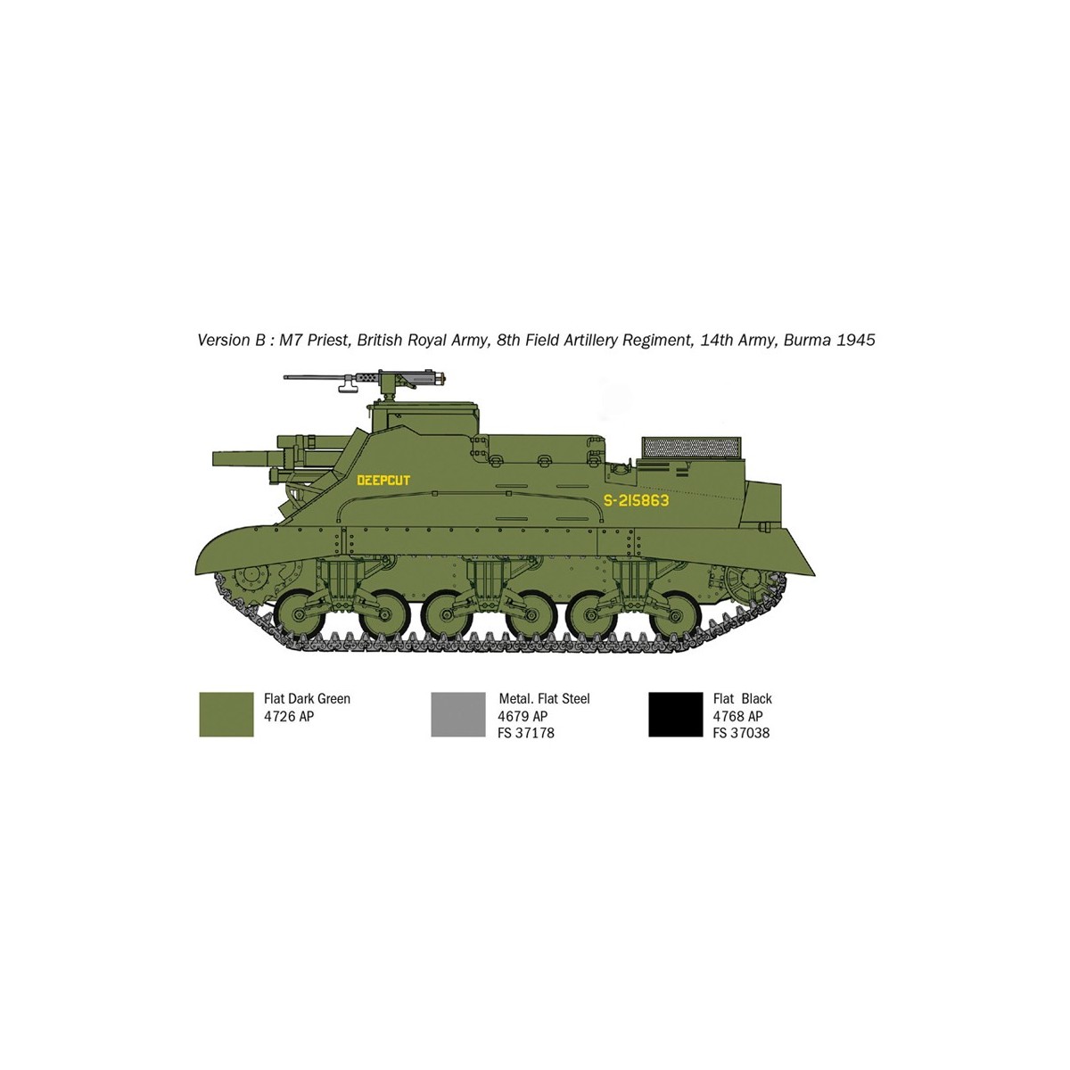 M7 Priest Gun Motor Carriage 1/35 Italeri Italeri I6580 - 5