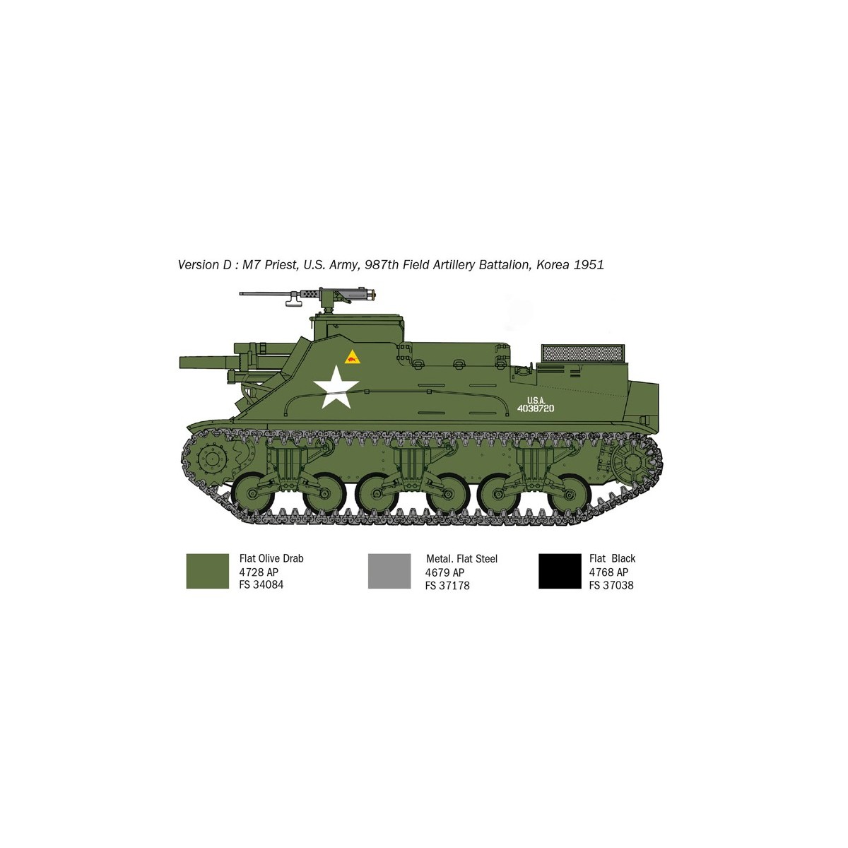 M7 Priest Gun Motor Carriage 1/35 Italeri Italeri I6580 - 7