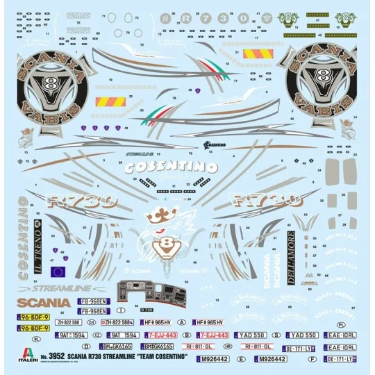 Scania R730 Streamline Show Trucks 1/24 Italeri Italeri I3952 - 3 I3952-Scania R730 Streamline Show Trucks 1/24 Italeri - I3952