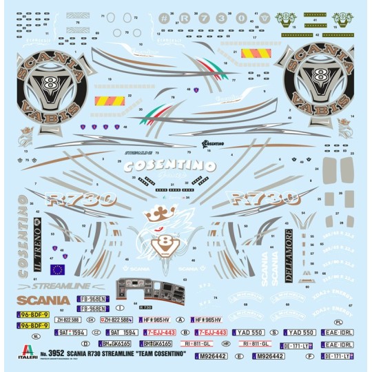 I3952-Scania R730 Streamline Show Trucks 1/24 Italeri