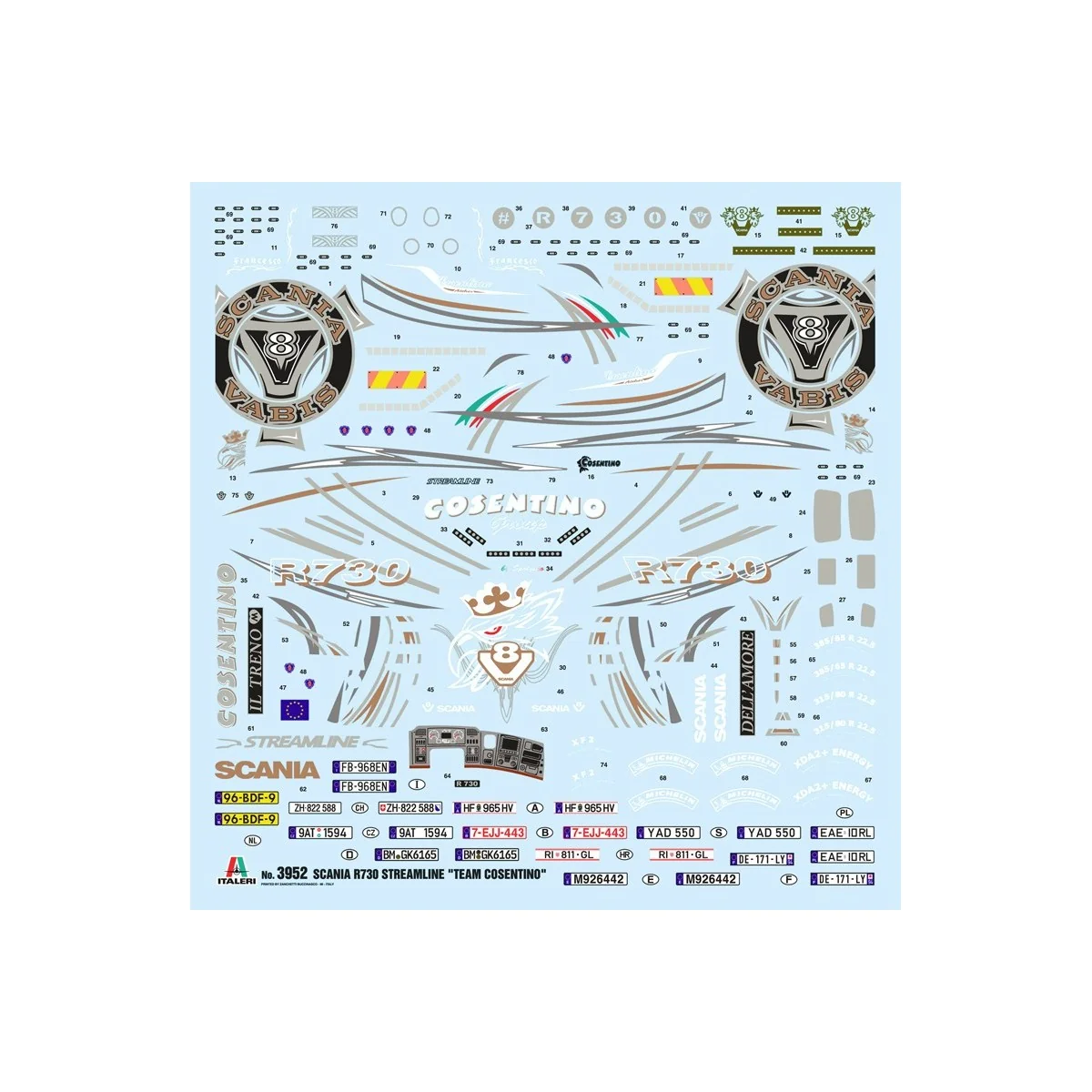 Scania R730 Streamline Show Trucks 1/24 Italeri Italeri I3952 - 3 Scania R730 Streamline Show Trucks 1/24 Italeri Italeri I3952 - 3