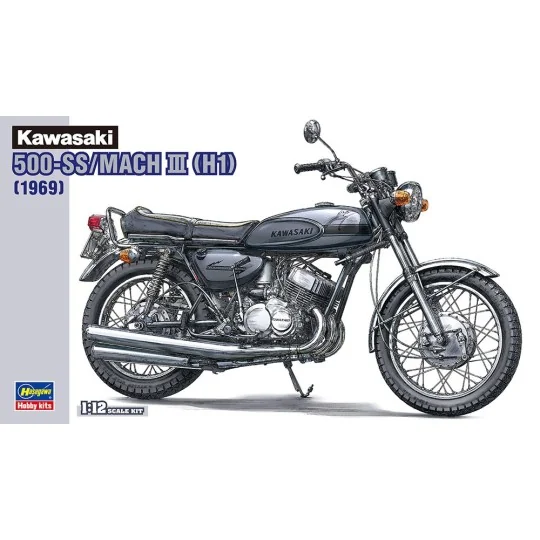 21510-Kawasaki 500-SS/MACH III (1969) 1/12 Hasegawa - 21510