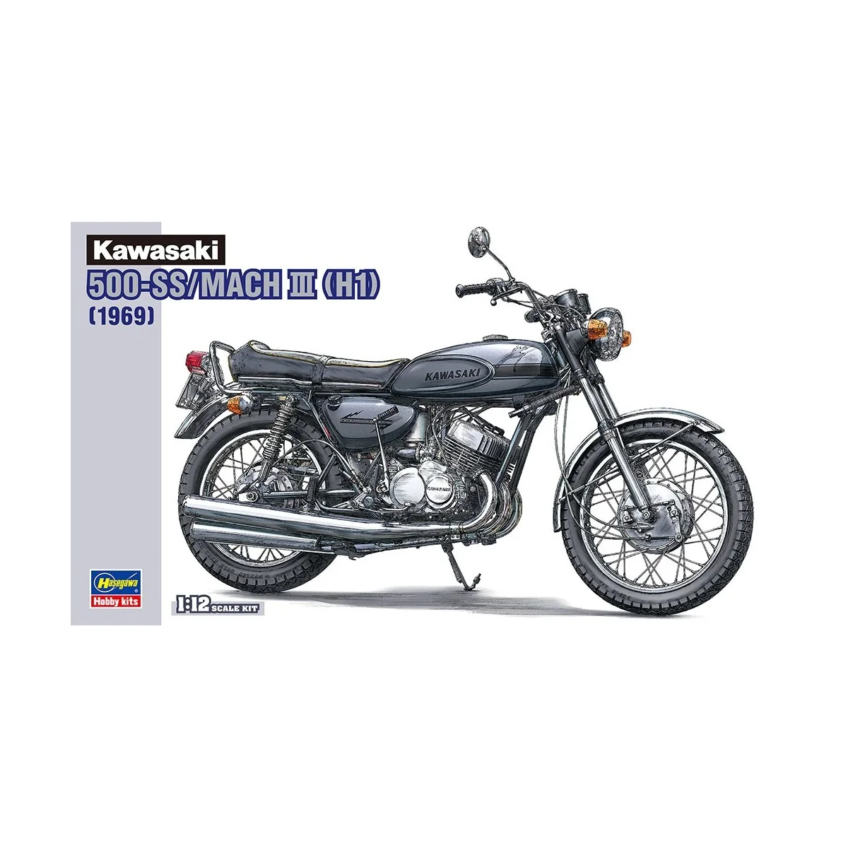 Kawasaki 500-SS/MACH III (1969) 1:12 Hasegawa Hasegawa 21510 - 1 Kawasaki 500-SS/MACH III (1969) 1:12 Hasegawa Hasegawa 21510 - 1