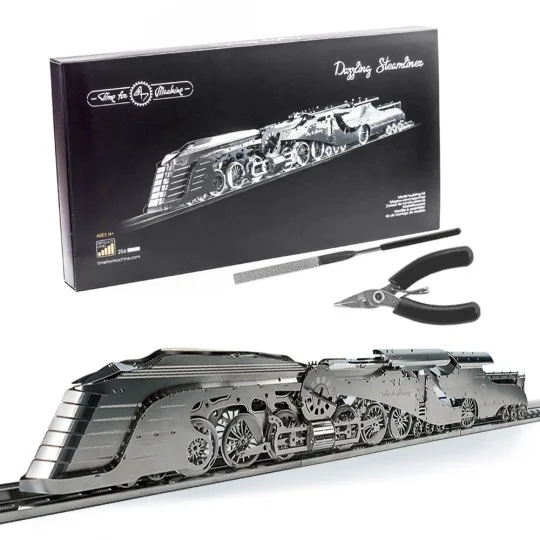 T4M38017-Dazzling Steamliner metal mechanical construction kit - Time for Machine - T4M38017