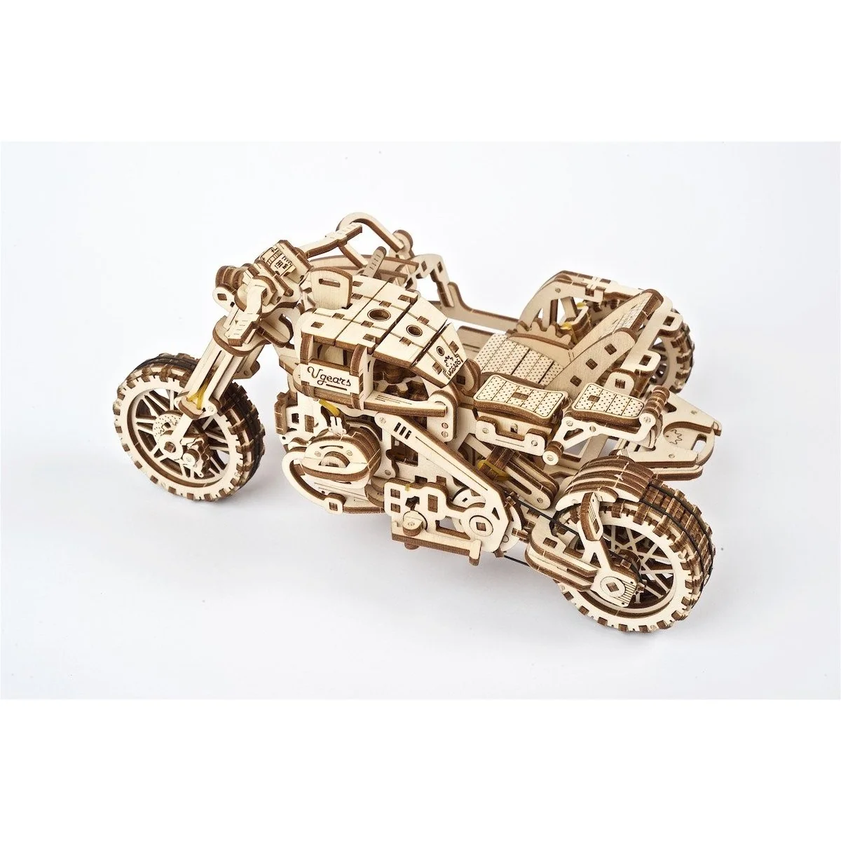 Moto Scrambler UGR-10 with Side-Car Puzzle 3D wood UGEARS UGEARS UG-70137 - 3