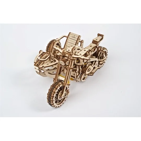 Moto Scrambler UGR-10 avec Side-Car Puzzle 3D bois UGEARS UGEARS UG-70137 - 6 UG-70137-Moto Scrambler UGR-10 avec Side-Car Puzzle 3D bois UGEARS - UG-70137