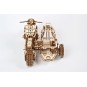 UG-70137-Moto Scrambler UGR-10 with Side-Car Puzzle 3D wood UGEARS