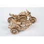 UG-70137-Moto Scrambler UGR-10 with Side-Car Puzzle 3D wood UGEARS