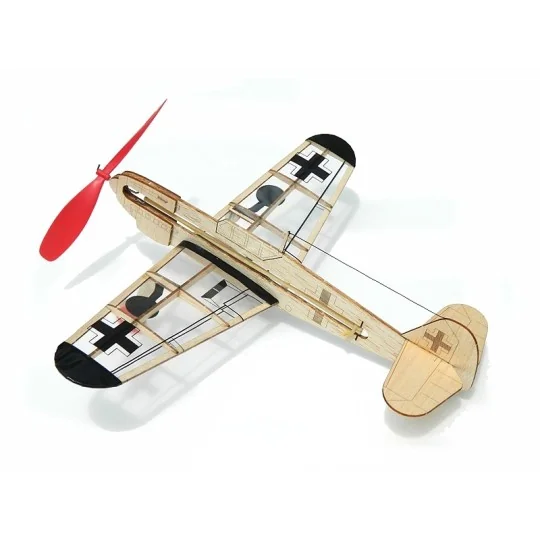 S0284501-German Fighter mini avion balsa Guillow's