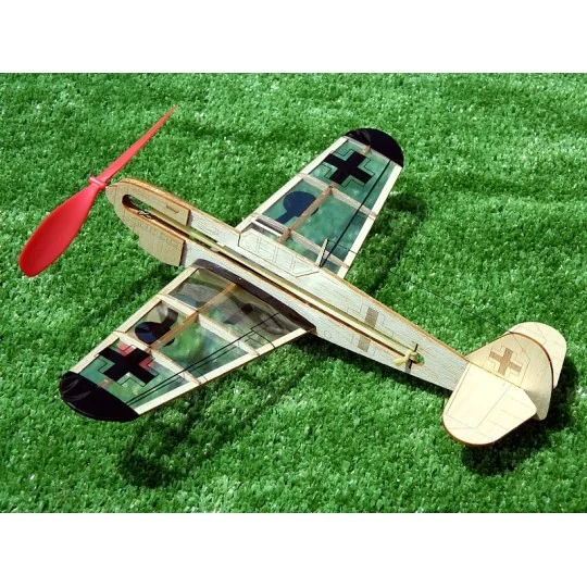 S0284501-German Fighter mini plane balsa Guillow's