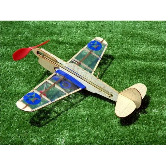 S0284502-U.S. Warhawk mini plane balsa Guillow's - S0284502