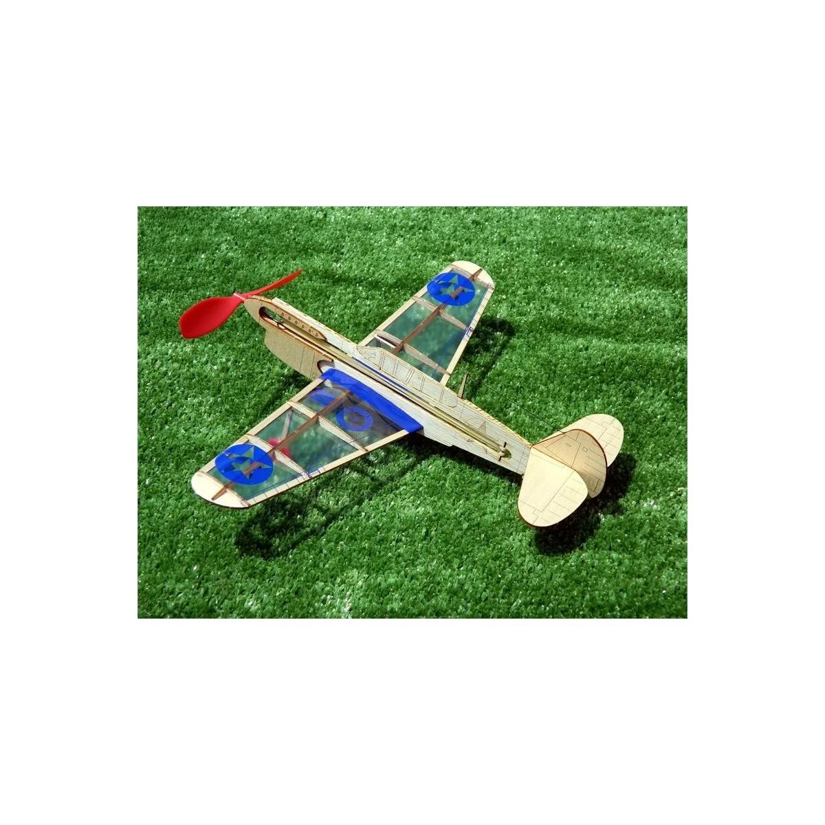 U.S. Warhawk mini plane balsa Guillow's Guillow's S0284502 - 2