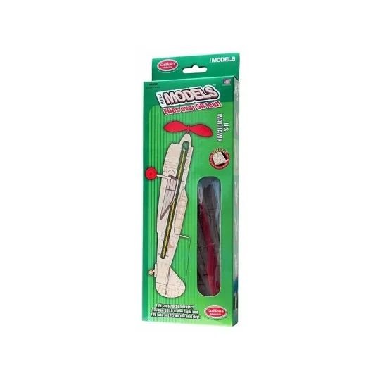 S0284502-U.S. Warhawk mini plane balsa Guillow's - S0284502