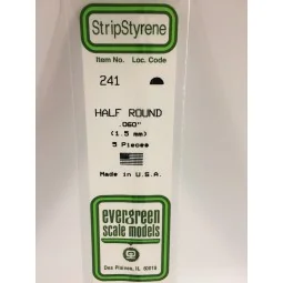 Half Round 1.5x350mm Ref: 241 - Evergreen - S1370241 - S1370241