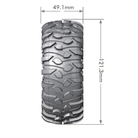 Pneus CR-Rowdy + Jantes 1.9" Noir 1/10 (x2) Louise RC Louise RC LR-T3233VBC - 2 LR-T3233VBC-Pneus CR-Rowdy + Jantes 1.9" Noir 1/10 (x2) Louise RC - LR-T3233VBC